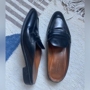 Everlane penny loafer slides black excellent condition 7.5